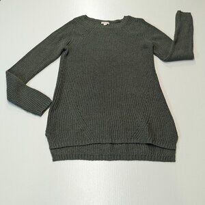 Merona Size Small Olive Drab High/Low Sweater